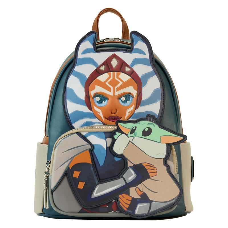 Star Wars The Mandalorian Ahsoka Holding Grogu Mini Backpack