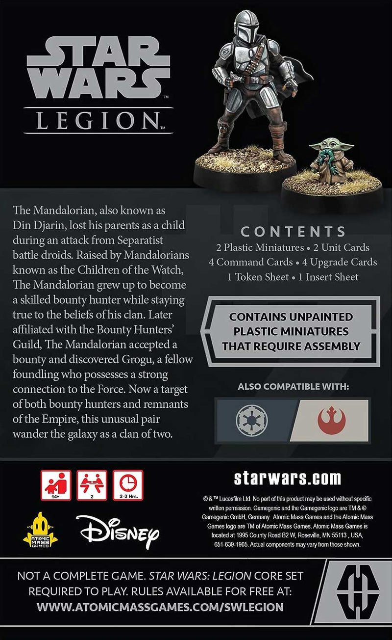 Star Wars Legion:Din Djarin & Grogu Operative Expansion