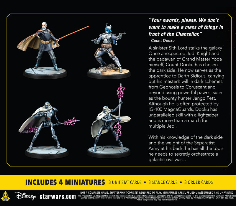Star Wars: Shatterpoint - Twice the Pride: Count Dooku Squad Pack