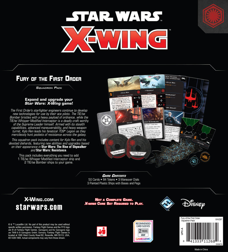 Star Wars X-Wing (2nd Edition) - Fury of the First Order Squadron Pack