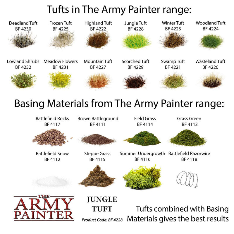 The Army Painter Battlefield Tufts: Jungle Tuft