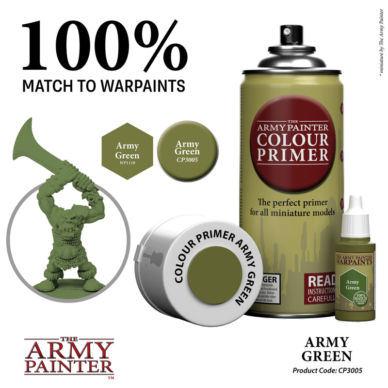 The Army Painter Colour Primer: Army Green, 13.5oz