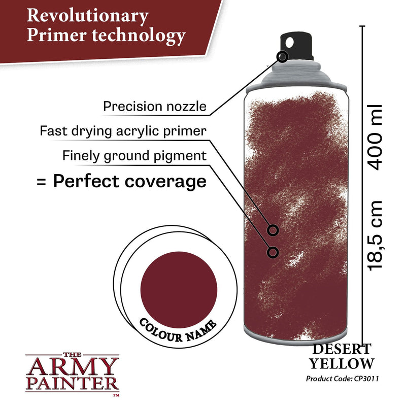 The Army Painter Colour Primer: Desert Yellow, 13.5oz