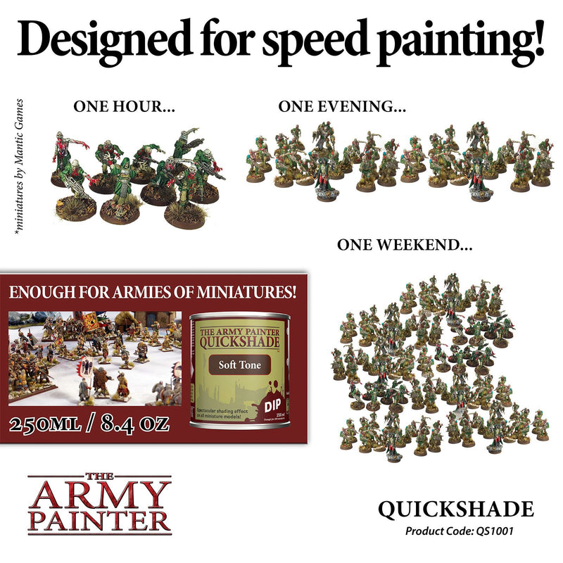 Quickshade Miniature Varnish, Soft Tone Model Paint
