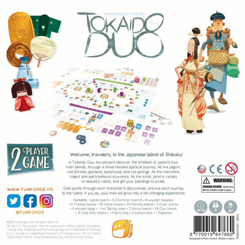 Tokaido Duo Family Board Game