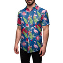Chicago Cubs Floral Hawaiian Flamingo Button Up Shirt