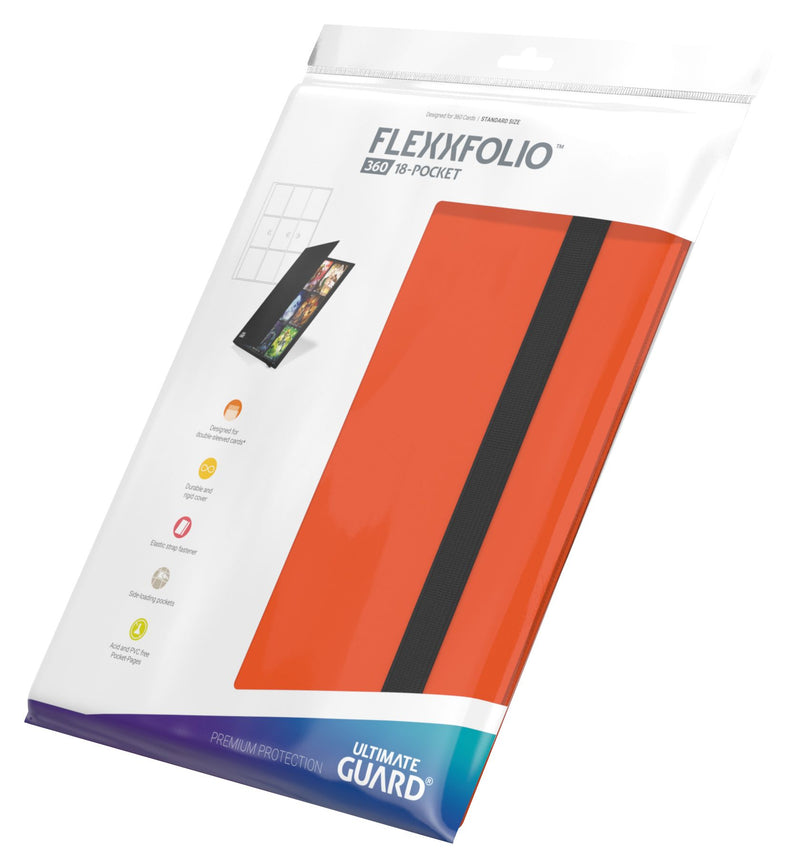 Ultimate Guard Flexxfolio 360 - 18-Pocket Portfolio, Orange