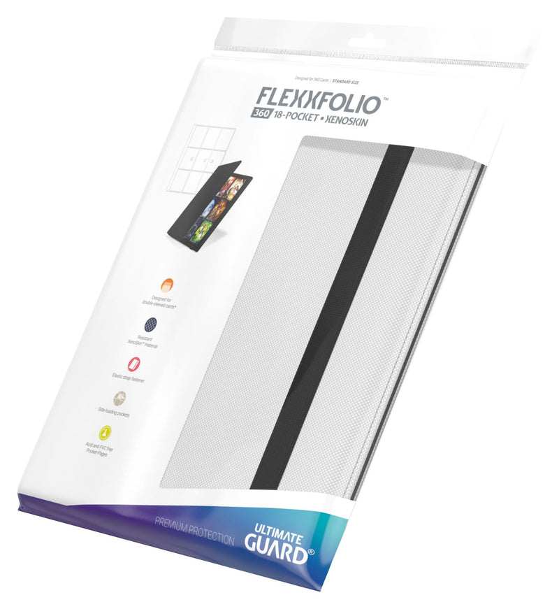 Ultimate Guard Flexxfolio 360 - 18-Pocket XenoSkin Portfolio, White