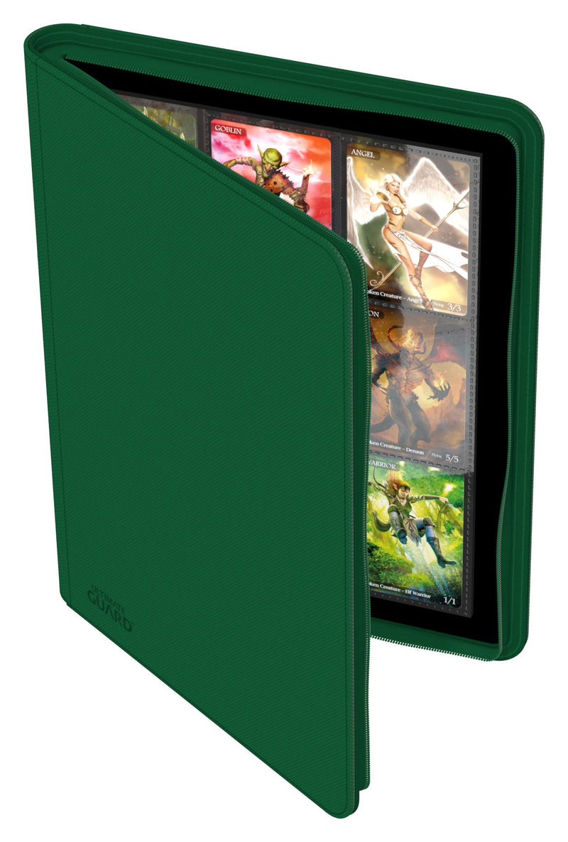 Ultimate Guard Zipfolio 360 - 18-Pocket XenoSkin Portfolio, Green