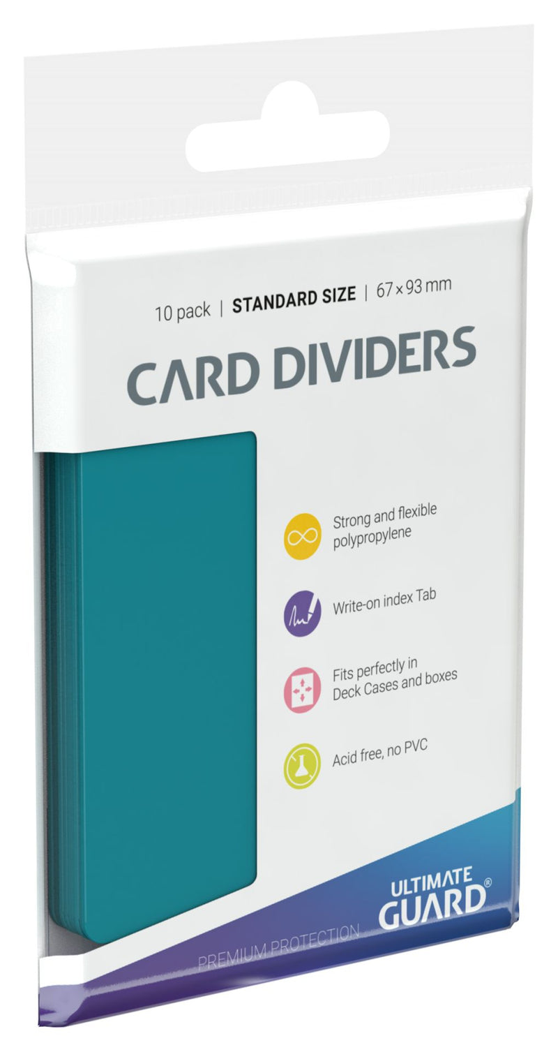 Ultimate Guard Card Divider, 10-Pack, Petrol