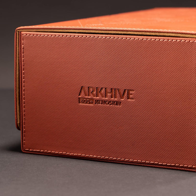 Ultimate Guard Druidic Secrets Arkhive 800+ XenoSkin Deck Box, Impetus (Dark Orange)