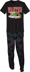 Star Wars The Mandalorian The Child Wanted Boxed Pajama Set, Grey, Men's Medium