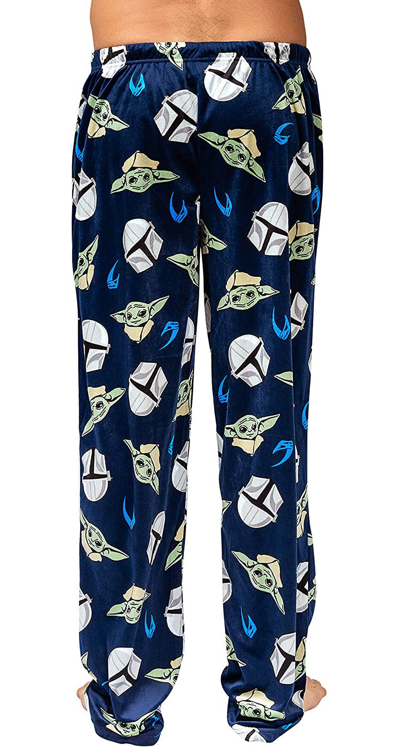 Star Wars The Mandalorian Men's Grogu This Is The Way Sleep Pants, Blue