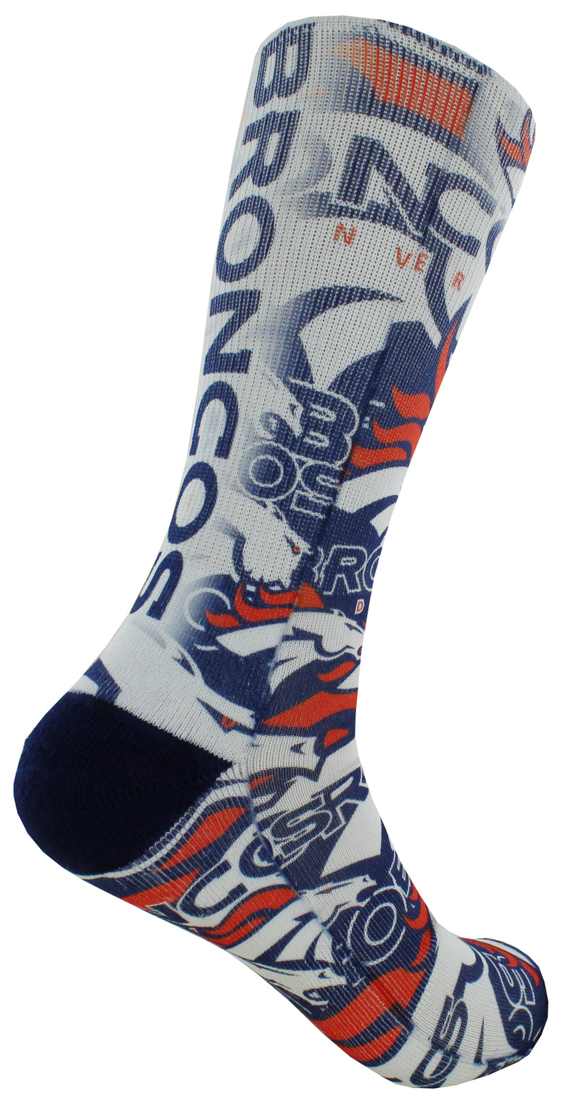 Denver Broncos Montage Promo Socks