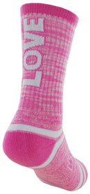 Wisconsin Badgers Love Adult Crew Socks, Medium