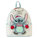 Disney Stitch Holiday Snow Angel Glitter Mini Backpack