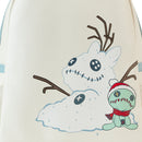 Disney Stitch Holiday Snow Angel Glitter Mini Backpack