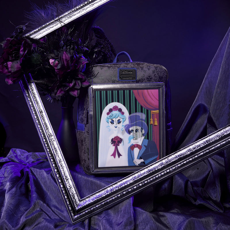 Disney Haunted Mansion The Black Widow Bride Portrait Lenticular Mini Backpack