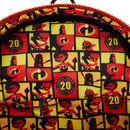 The Incredibles 20th Anniversary Light Up Metallic Cosplay Mini Backpack with Coin Bag