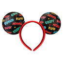 Mickey & Friends Classic All-Over Print Mini Backpack With Ear Headband