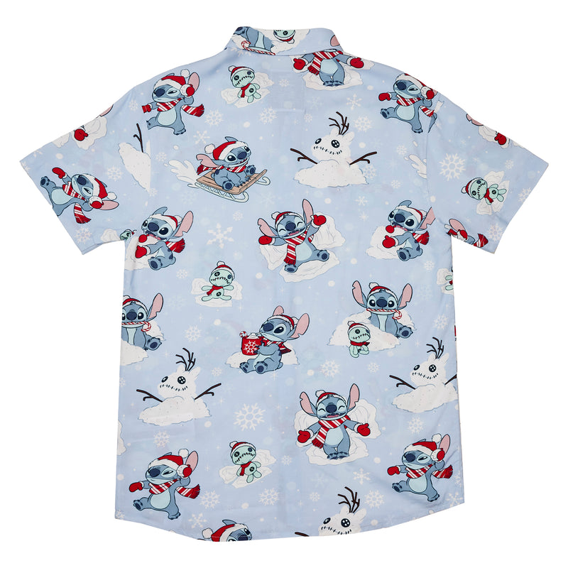 Disney Lilo & Stitch Snow Angel Camp Shirt, Unisex