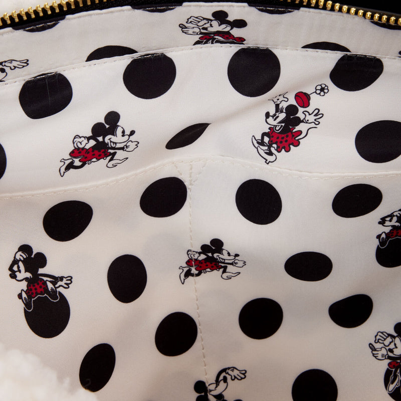 Minnie Mouse Rocks the Dots Classic Sherpa Tote Bag