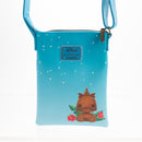 Disney Lilo and Stitch Carved Wood Tiki Stitch Passport Bag