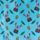 Disney Lilo and Stitch Carved Wood Tiki Stitch Passport Bag