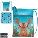 Disney Lilo and Stitch Carved Wood Tiki Stitch Passport Bag