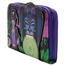Disney The Princess and the Frog Dr. Facilier Glow in the Dark Zip Around Wallet
