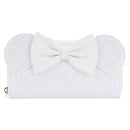 Disney Minnie Mouse Sequin Wedding Zip Around Wallet