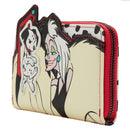 101 Dalmatians Cruella De Vil Villains Scene Zip Around Wallet