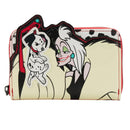 101 Dalmatians Cruella De Vil Villains Scene Zip Around Wallet