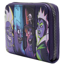 Disney Villains in the Dark Zip Around Wallet