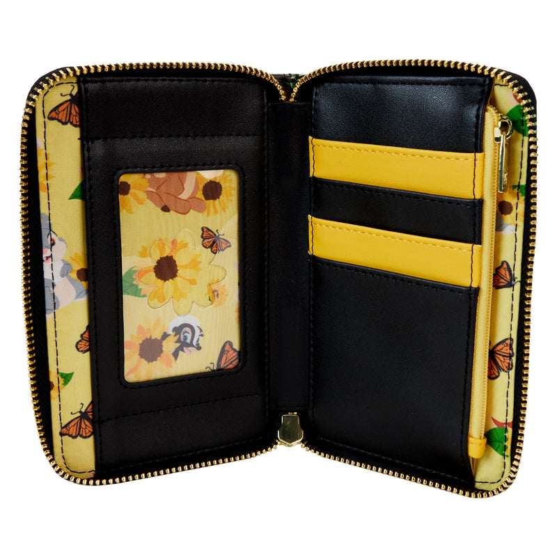 Bambi Sunflower Friends Zip Around Wallet