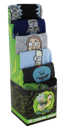 Rick and Morty Men's Casual Crew Socks, 6-Pack, Size 8-12