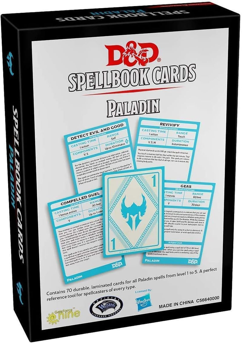Dungeons & Dragons Spellbook Cards: Paladin