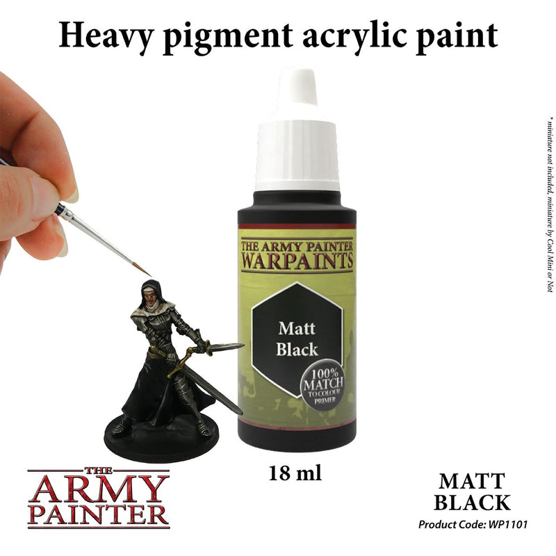 The Army Painter Warpaint: Matt Black, 18ml