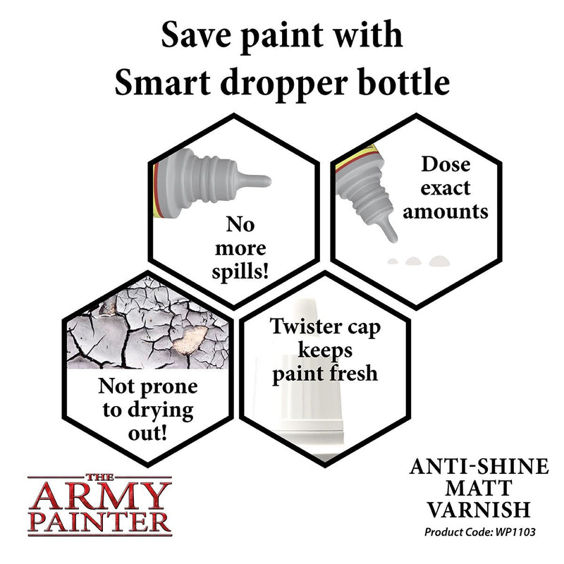 The Army Painter Warpaint Effects: Anti-Shine Matt Varnish, 18ml