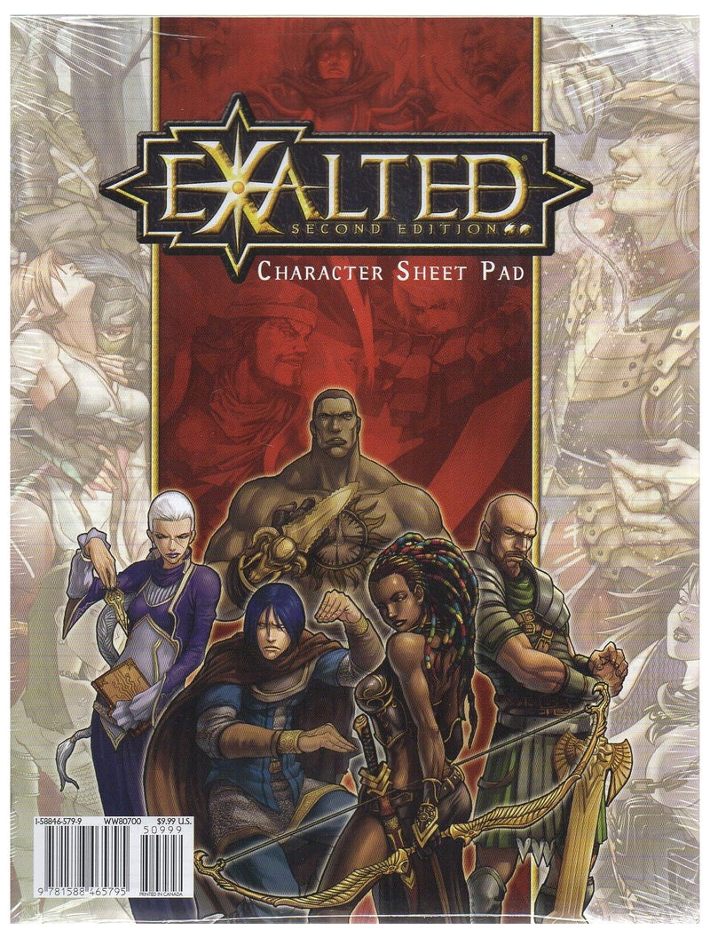 Exalted Character Sheet Pad (Second Edition)