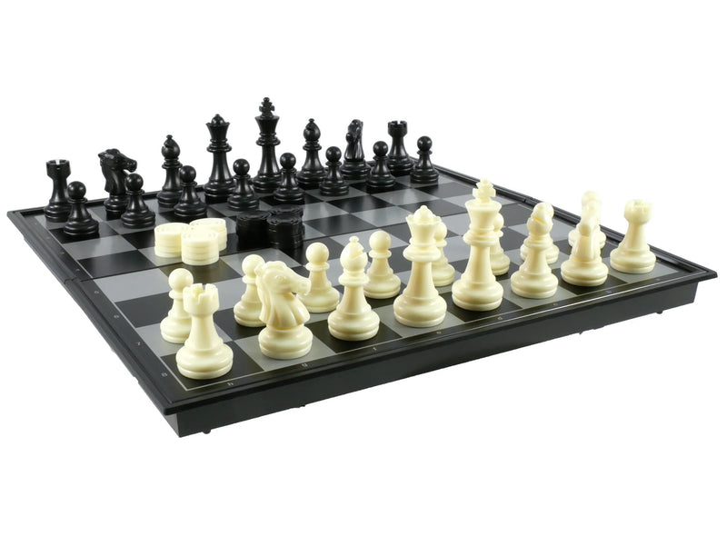 Chess & Checkers Folding Magnetic Board