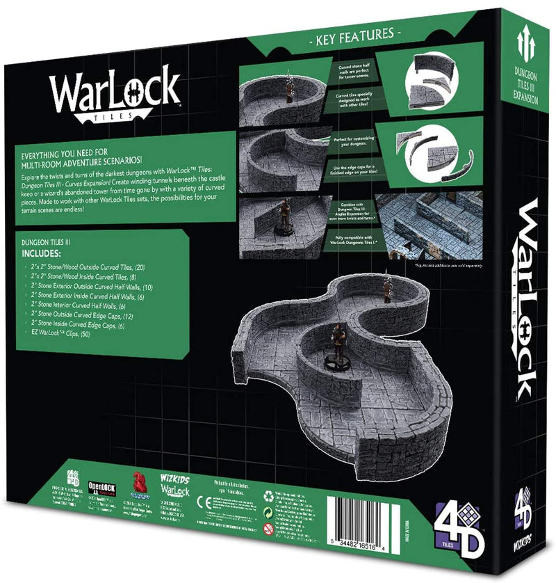 Warlock Tiles: Dungeon Tile III - Curves