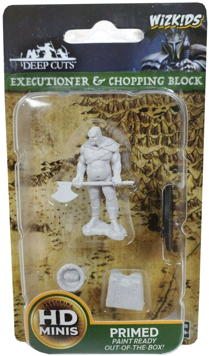 WizKids Deep Cuts Unpainted Miniatures: Executioner & Chopping Block