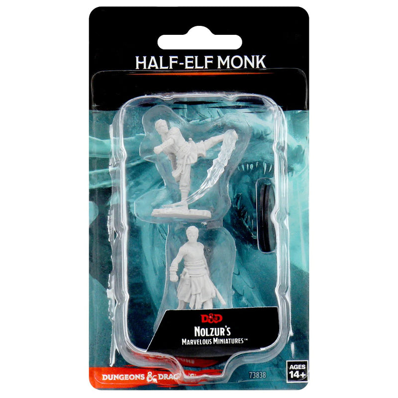 Dungeons & Dragons Nolzur's Marvelous Unpainted Miniatures: Half-Elf Monk (Male)