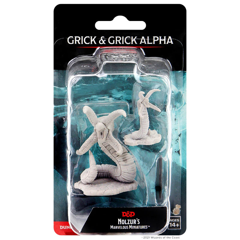 Dungeons & Dragons Nolzur's Marvelous Unpainted Miniatures: Grick & Grick Alpha