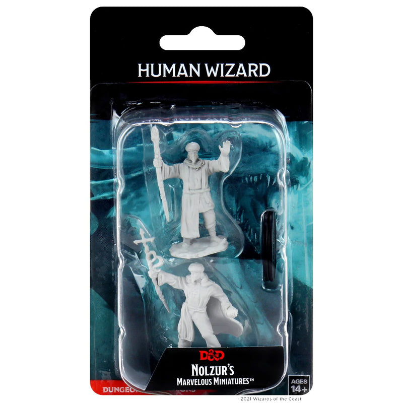 Dungeons & Dragons Nolzur's Marvelous Unpainted Miniatures: Human Wizard (Male)