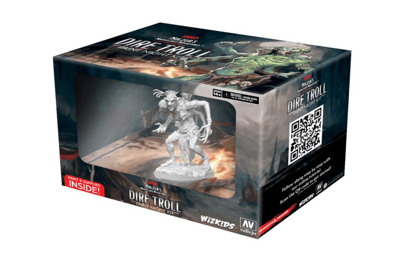 Dungeons & Dragons Nolzur's Marvelous Miniatures: Dire Troll Paint Night Kit