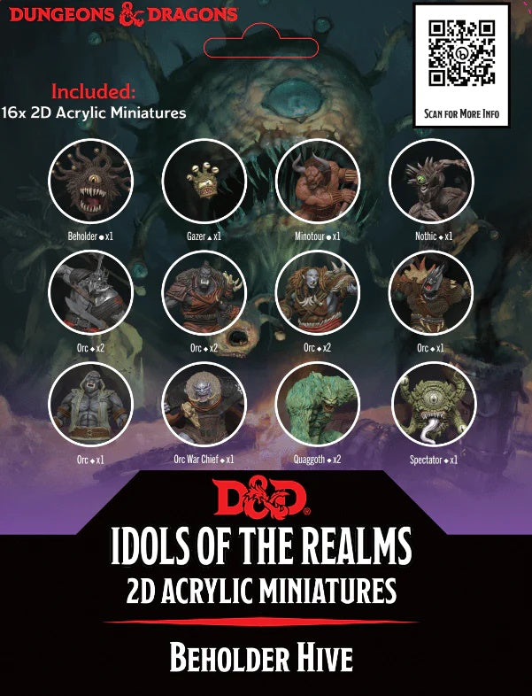 Dungeons & Dragons Idols of the Realms: Beholder Hive 2D Miniatures Set