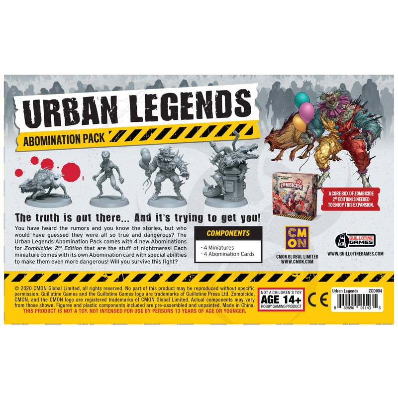 Zombicide: Urban Legends Abominations Pack