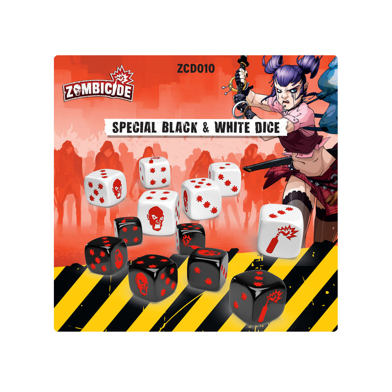 Zombicide (2nd Edition) Special Black & White Dice